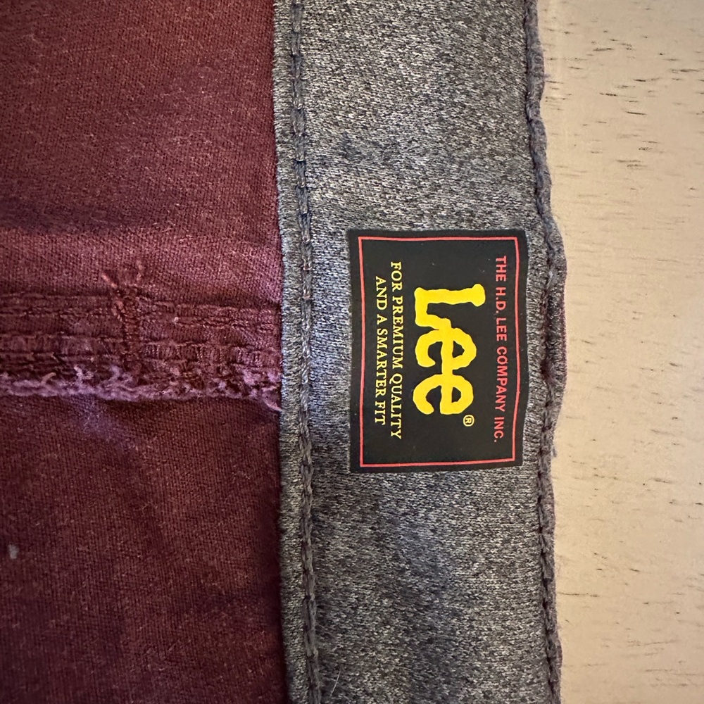 Lee Red and Purple Jeans Vibrant Style